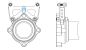 Preview: Spidertrax Rear Caliper Brackets for 14 in. Rotors – technical detail 1