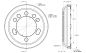 Preview: Spidertrax 5-1/2 in. BC Hat for Vented Rotors – technical detail 1