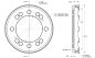 Preview: Spidertrax 6-1/2 in. BC Hat for Vented Rotors – technical detail 1