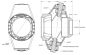 Preview: Spidertrax Pro Series Knuckle (4 in.) Chromoly, No Steer Arms – technical detail 1