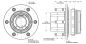 Preview: Spidertrax Pro Series Radlagereinheit 6 on 6-1/2 x 5/8" Stud – technische Darstellung 1