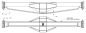 Preview: Spidertrax Spider 9 Heat Treated Truss 3-1/2" Achsgehäuse – technische Darstellung 1