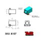 Preview: TMR Customs Square Pinch Bung for 1-1/4" Rod End (Heim Joint) – Bild 2