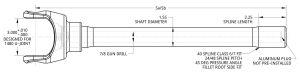 Spidertrax 1480 Inner Shaft 40 Spline, Gun Drilled, 38-44 in. – technical detail 1