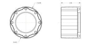 Spidertrax Ultimate Unit Bearing 5 Lug Drive Snout – technical detail 1