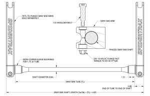 Spidertrax 300M Sway Bar Shaft 35 Spline, 45-50 in. – technical detail 1