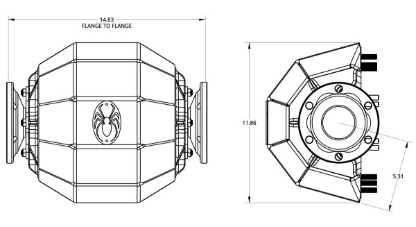 Spidertrax IFS 4130 Housing Standard Width – technical detail 1
